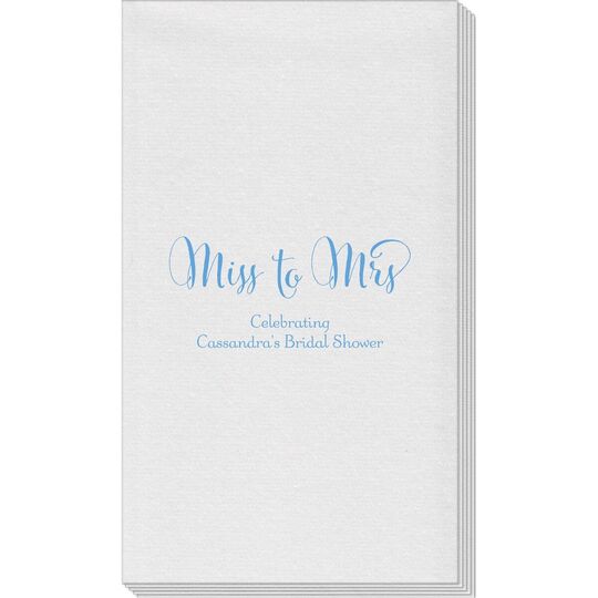 Miss To Mrs Linen Like Guest Towels