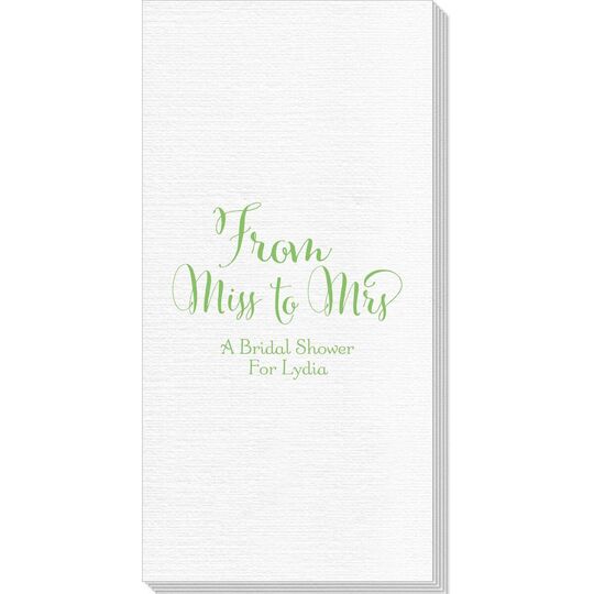From Miss to Mrs Deville Guest Towels