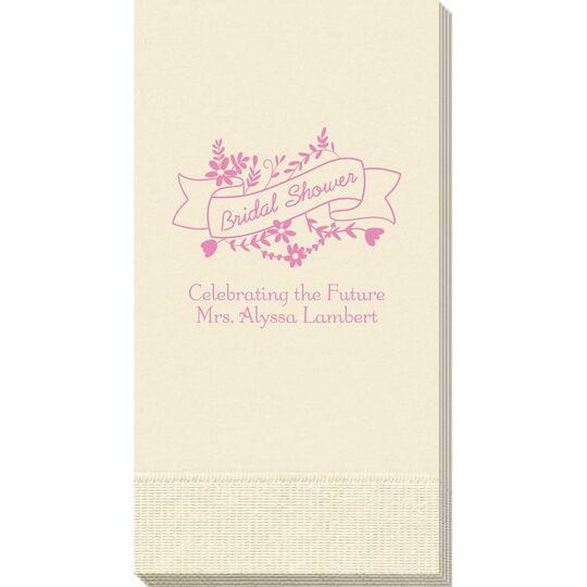 Bridal Shower Ribbon Guest Towels