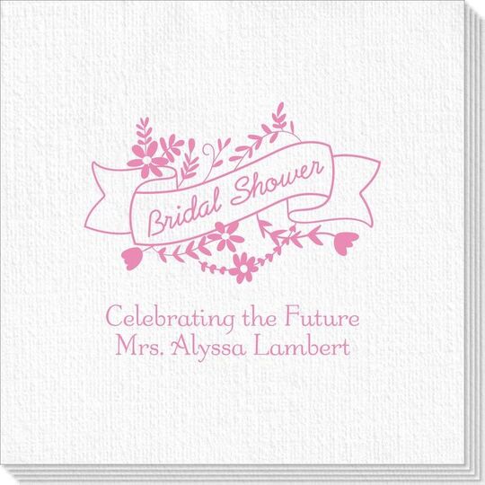 Bridal Shower Ribbon Deville Napkins