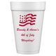 American Flag Styrofoam Party Cups Image 1 of 2