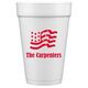 American Flag Styrofoam Party Cups Image 2 of 2