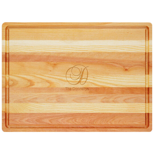 Mother's Day Gift Personalized Bamboo Wood Cutting Board (14x 10)