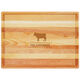 Personalized Cow Master Wood Cutting Board Image 1 of 3