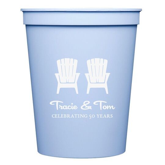 Adirondack Chairs Stadium Cups