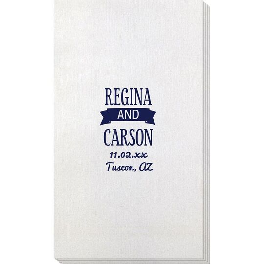 Celebration Couple Bamboo Luxe Guest Towels