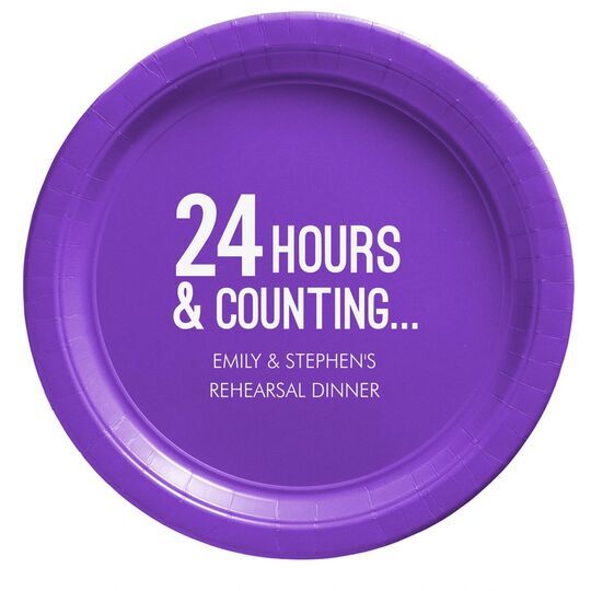 24 Hours and Counting Paper Plates