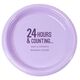 24 Hours and Counting Plastic Plates Image 1 of 2
