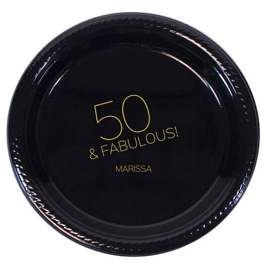 50 & Fabulous Plastic Plates