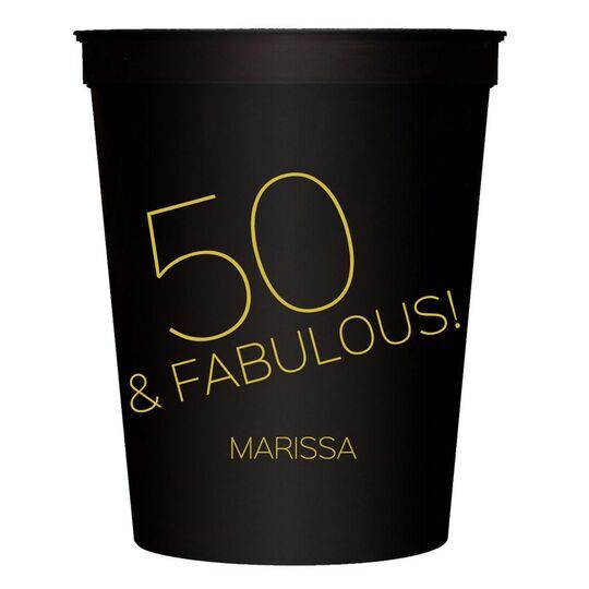 50 & Fabulous Stadium Cups