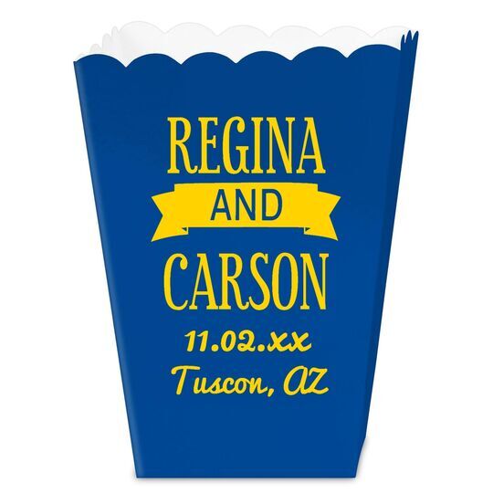 Celebration Couple Mini Popcorn Boxes