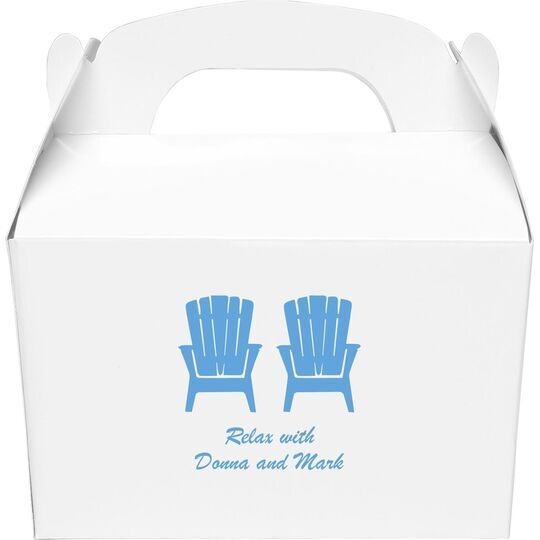 Adirondack Chairs Gable Favor Boxes