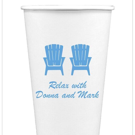 Adirondack Chairs Paper Coffee Cups