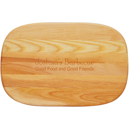 Your Text Medium 15-inch Wood Cutting Board