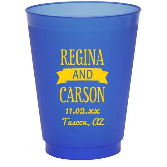 Celebration Couple Colored Shatterproof Cups
