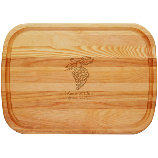 Grapevine Large 21-inch Wood Cutting Board