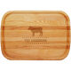 Personalized Cow Large 21-inch Wood Cutting Board Image 1 of 2