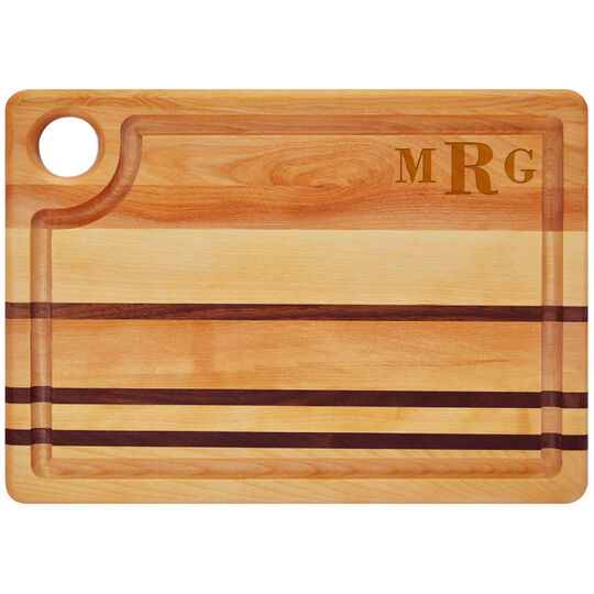 Block Monogram Horizon 14-inch Wood Steak Board