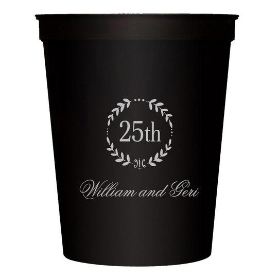 25th Wreath Stadium Cups