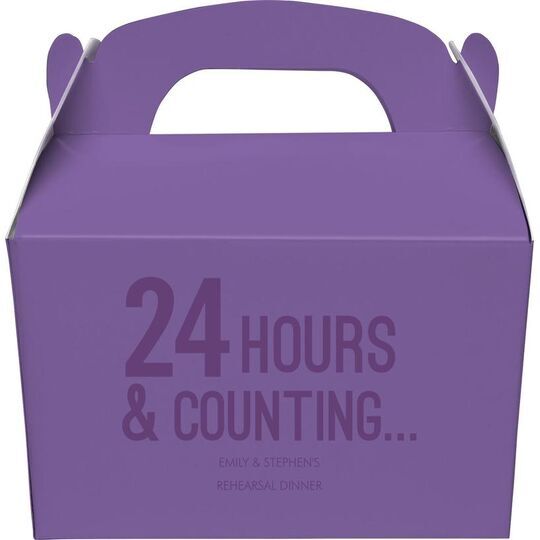 24 Hours and Counting Gable Favor Boxes