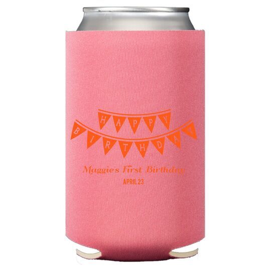 Birthday Banner Collapsible Huggers