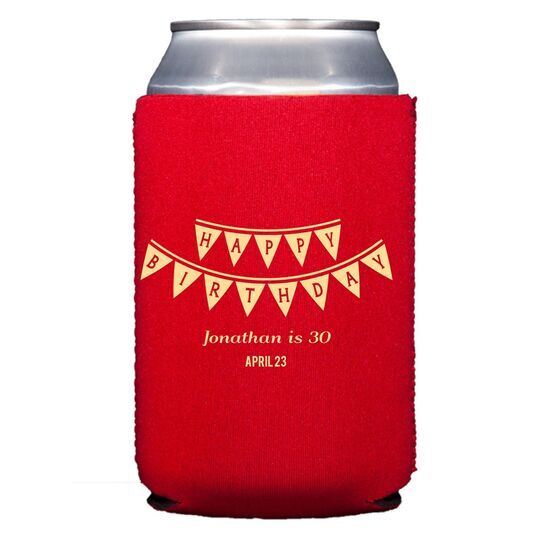 Birthday Banner Collapsible Huggers