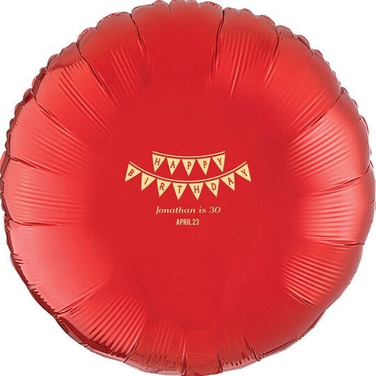 Birthday Banner Mylar Balloons