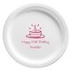 Modern Birthday Cake Paper Plates Image 2 of 2