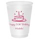 Modern Birthday Cake Shatterproof Cups Image 2 of 2