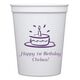 Modern Birthday Cake Stadium Cups Image 1 of 2