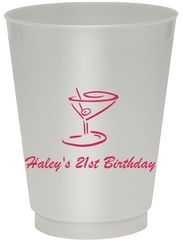 Classic Martini Colored Shatterproof Cups