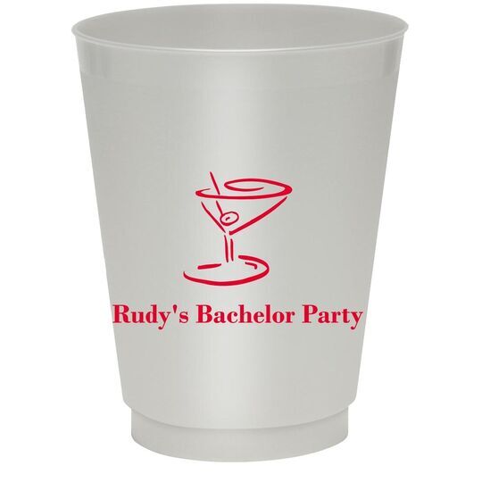 Classic Martini Colored Shatterproof Cups