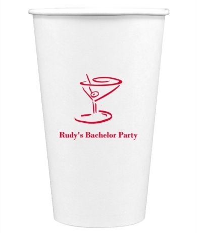 Classic Martini Paper Coffee Cups