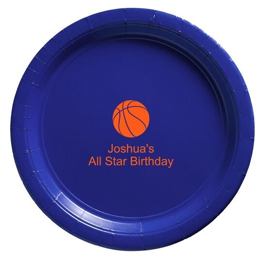 Basketball Paper Plates