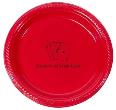 All Aces Plastic Plates