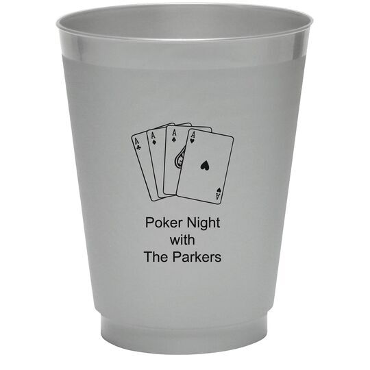 All Aces Colored Shatterproof Cups