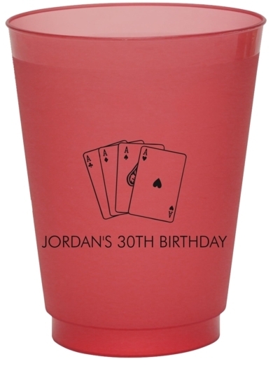 All Aces Colored Shatterproof Cups