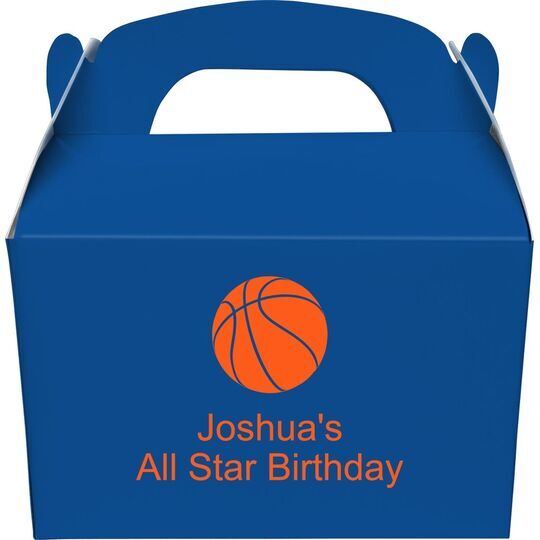 Basketball Gable Favor Boxes