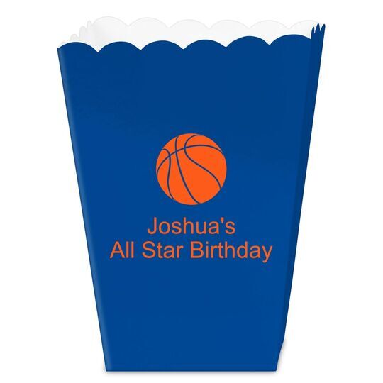 Basketball Mini Popcorn Boxes