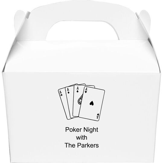 All Aces Gable Favor Boxes