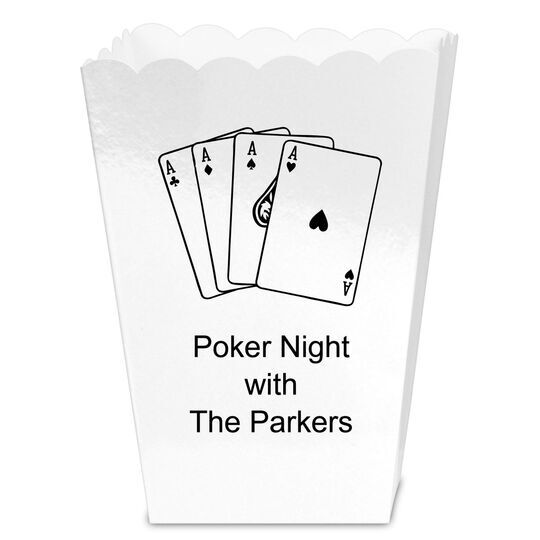 All Aces Mini Popcorn Boxes
