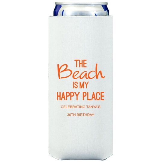 The Beach is My Happy Place Collapsible Slim Huggers