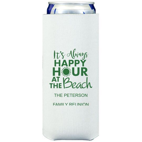 Happy Hour at the Beach Collapsible Slim Huggers