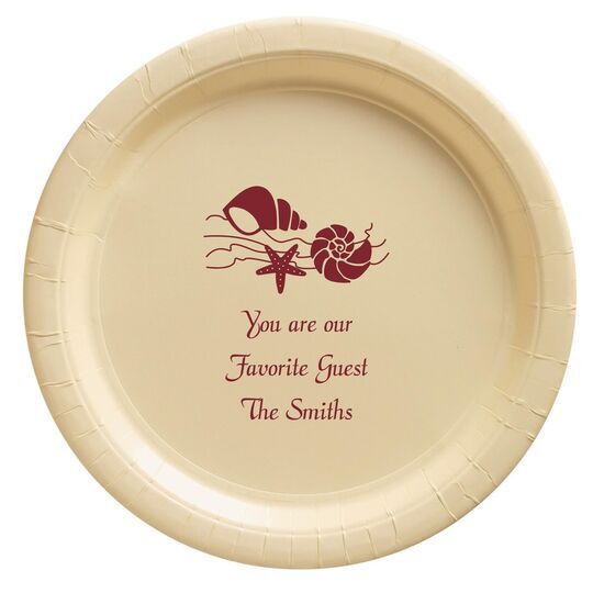 Sea Shells Paper Plates