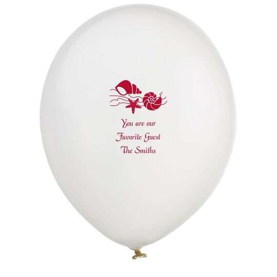 Sea Shells Latex Balloons