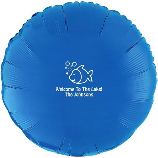 Happy Little Fish Mylar Balloons