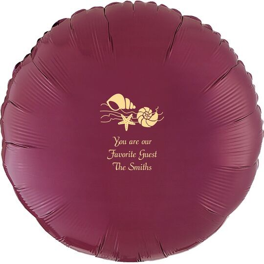 Sea Shells Mylar Balloons