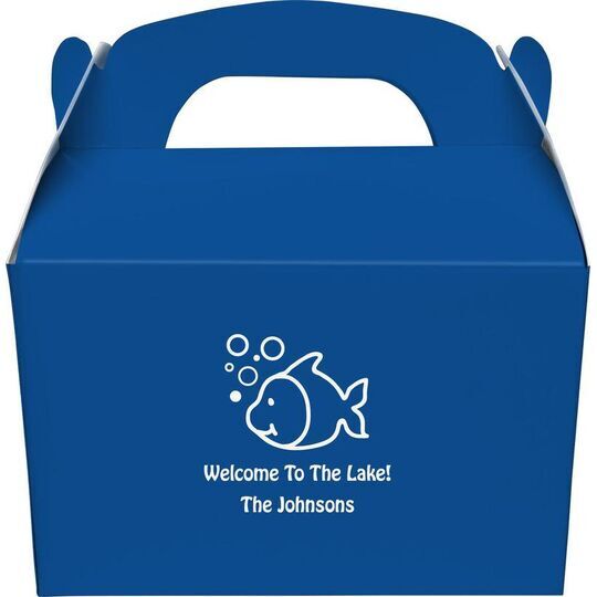 Happy Little Fish Gable Favor Boxes