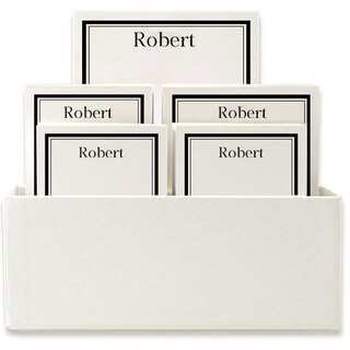 Santa Monica Notepad Set in White Holder