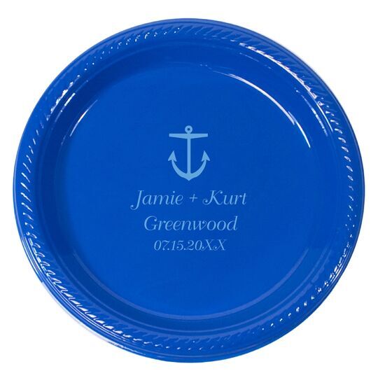 Nautical Anchor Plastic Plates